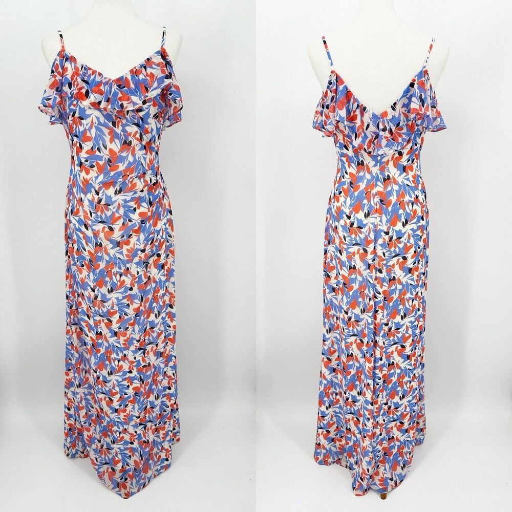 Lauren Ralph Lauren Womens Maxi Dress Sz 4 Floral Elegant‎ Summer Chic Feminine - Picture 2 of 10